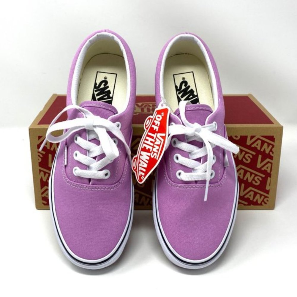 🌸 Sale 🌸 VANS Era Orchid Canvas White Sneakers Women's Sizes VN0A54F13SQ - Picture 4 of 10